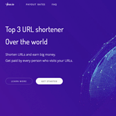 Screenshot of ouo.io website