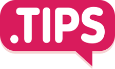 Country flagLogo for .tips Domain