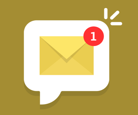 Illustration of new email notification