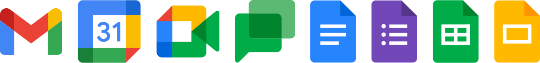 Google Workspace application icons