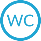 Letters W C in a circle for Wildcard